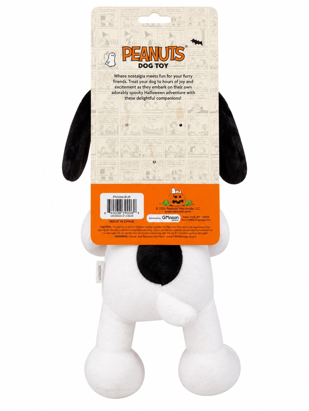 Peanuts Snoopy Halloween Pumpkin Plush Dog Toy NWT - Picture 4 of 4